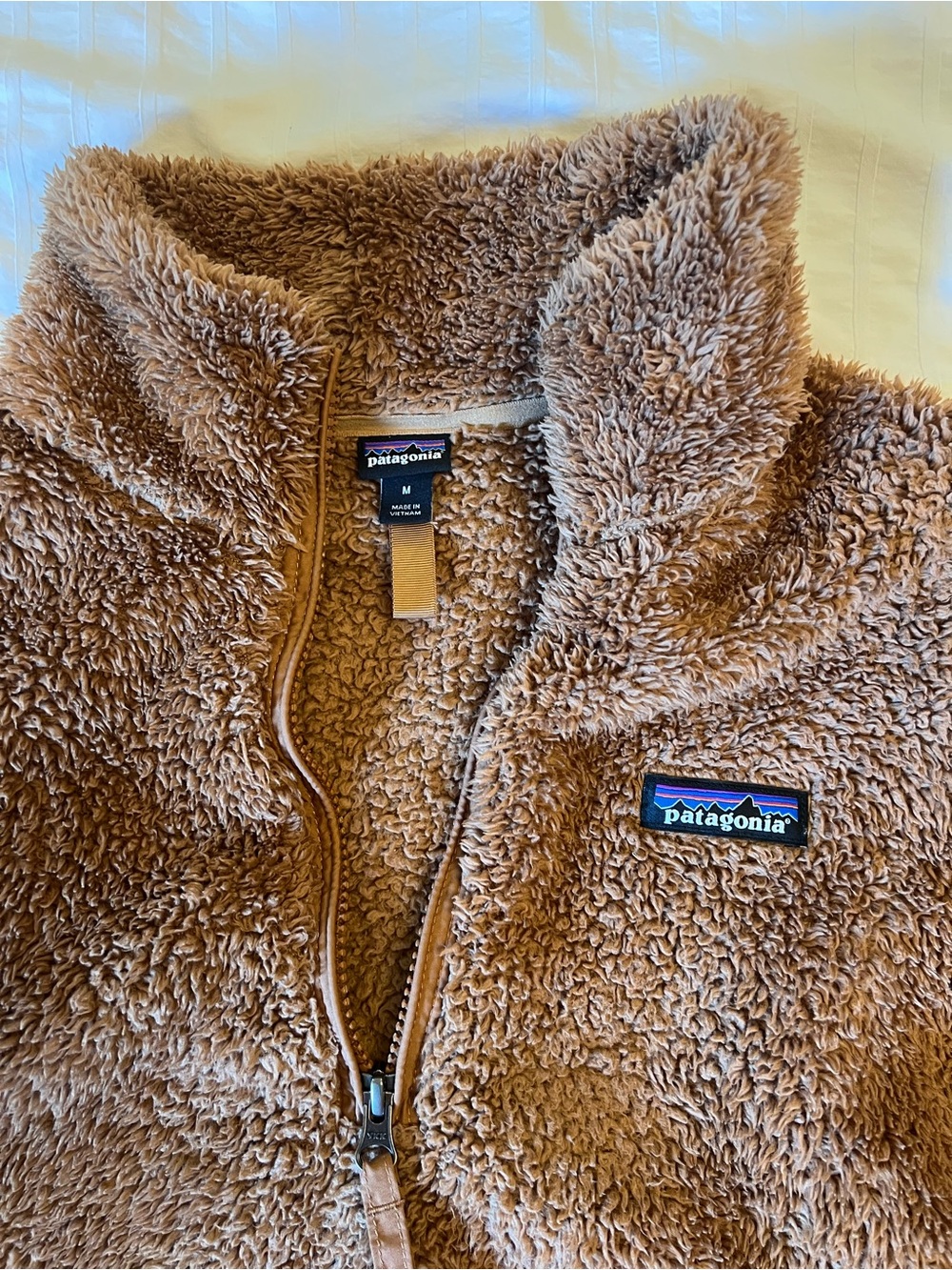 Patagonia Los Gatos 1/4 Zip Fleece Medium El Cap Khaki Deep Pile - Size:M - Picture 5 of 6